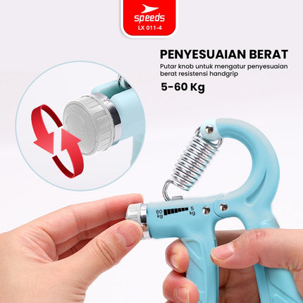 SPEEDS Handgrip 5-60kg Handgrip Stregthener Alat Latihan Cengkeraman Tangan Portabel 011-4