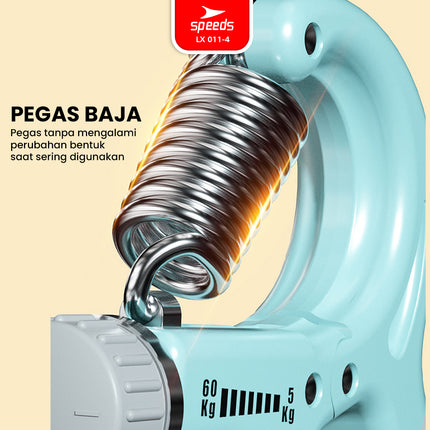 SPEEDS Handgrip 5-60kg Handgrip Stregthener Alat Latihan Cengkeraman Tangan Portabel 011-4