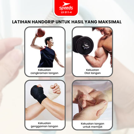 SPEEDS Handgrip 5-60kg Handgrip Stregthener Alat Latihan Cengkeraman Tangan Portabel 011-4
