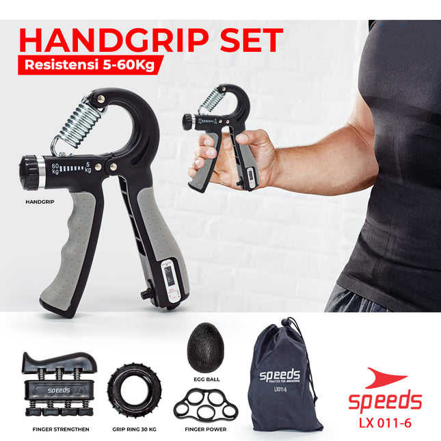 SPEEDS Handgrip Hand Grip 5-60Kg Alat Fitness Tangan Olahraga Gym Fitness 011-6