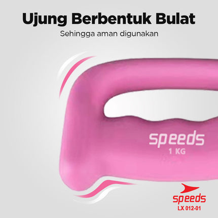SPEEDS Dumbell Barbel Vinyl 1Kg 012-1