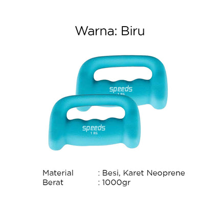 SPEEDS Dumbell Barbel Vinyl 1Kg 012-1