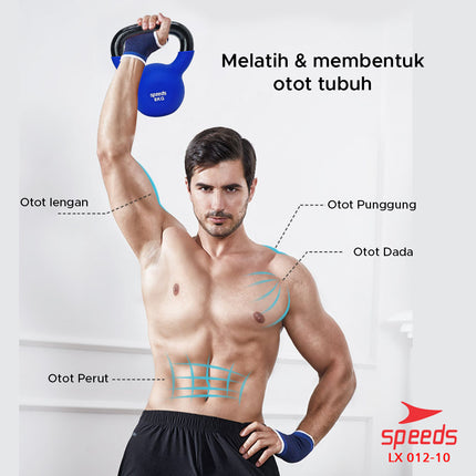 SPEEDS Dumbell Barbel 8kg Kettle 012-10