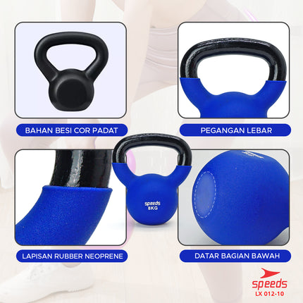 SPEEDS Dumbell Barbel 8kg Kettle 012-10
