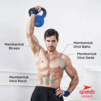 SPEEDS Dumbell Barbel Vinyl Kettle 10Kg 012-11