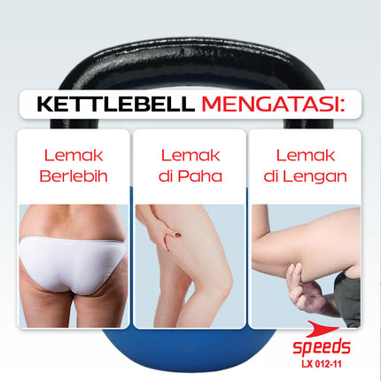 SPEEDS Dumbell Barbel Vinyl Kettle 10Kg 012-11
