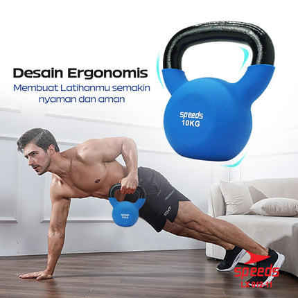 SPEEDS Dumbell Barbel Vinyl Kettle 10Kg 012-11