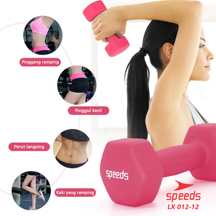 SPEEDS Dumbell Barbel Vinyl 4kg 012-12