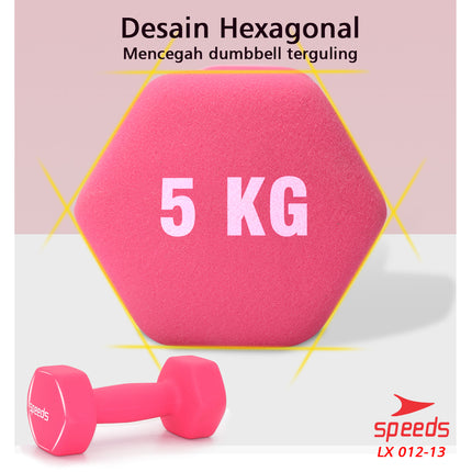 SPEEDS Dumbell Barbel Vinyl 5kg 012-13