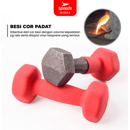 SPEEDS Dumbbell Vinyl women's yoga mat yoga ball yoga mat gym Neoprene Dumbbell Mini 012-2