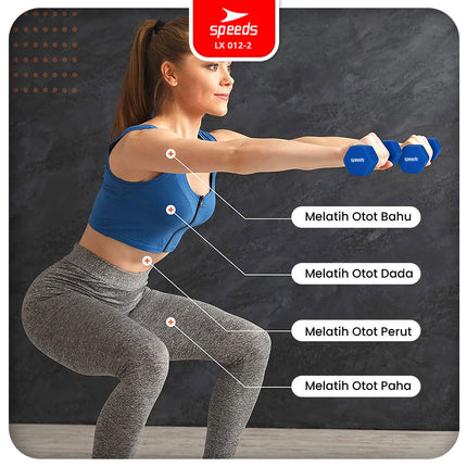 SPEEDS Dumbbell Vinyl women's yoga mat yoga ball yoga mat gym Neoprene Dumbbell Mini 012-2