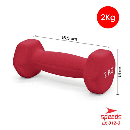 SPEEDS Dumbell Barbel Vinyl 2Kg 012-3