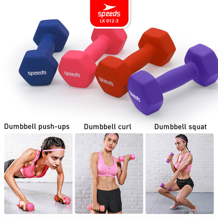 SPEEDS Dumbell Barbel Vinyl 2Kg 012-3