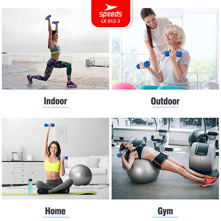SPEEDS Dumbell Barbel Vinyl 2Kg 012-3