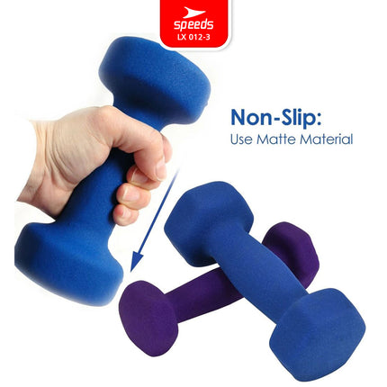 SPEEDS Dumbell Barbel Vinyl 2Kg 012-3