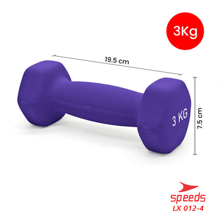 SPEEDS Dumbell Barbel Vinyl 3Kg 012-4
