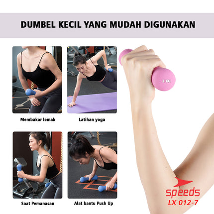 SPEEDS Dumbell Barbel Vinyl 2Kg 012-7