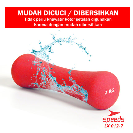 SPEEDS Dumbell Barbel Vinyl 2Kg 012-7