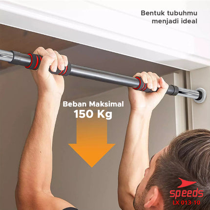 SPEEDS Pull Up Bar Door Bar Chin Up Bar Tiang Pull Up Alat Olahraga Pintu Gym Fitness 013-10