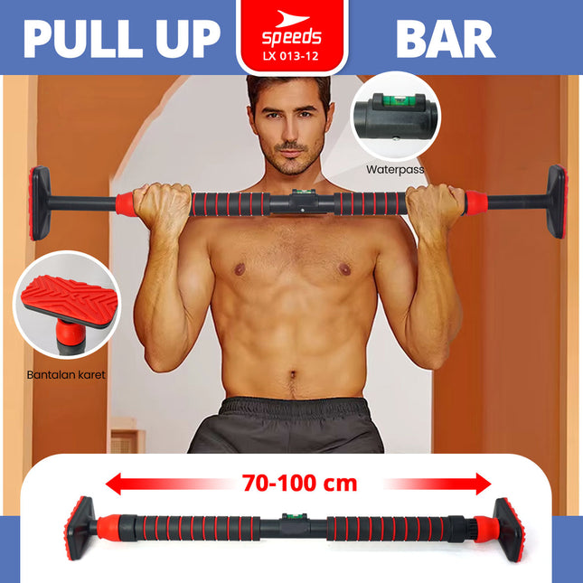 SPEEDS Pull Up Bar Door Chinning Bar Alat Latihan Fitness Olahraga Murah 013-12