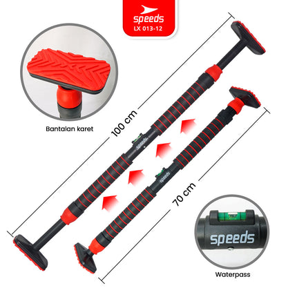 SPEEDS Pull Up Bar Door Chinning Bar Alat Latihan Fitness Olahraga Murah 013-12