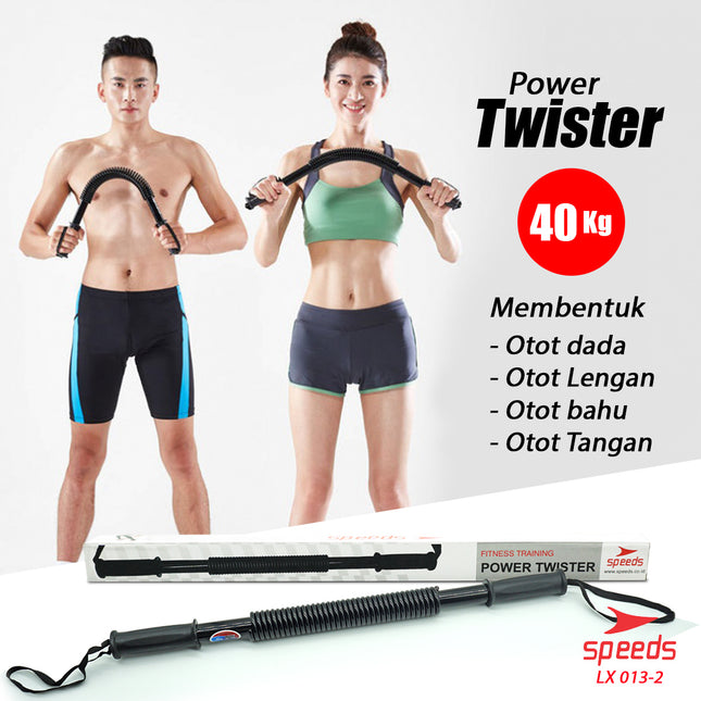 SPEEDS Power Twister Power Bender 40kg alat Fitness Pembentuk Otot Dada 013-2