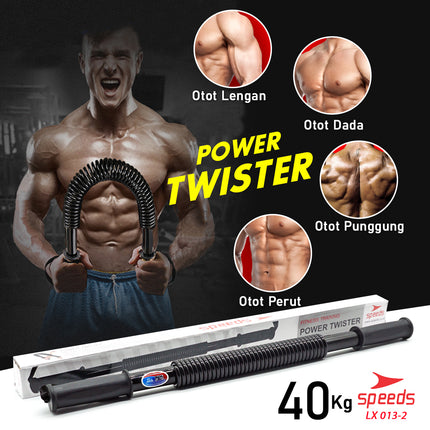 SPEEDS Power Twister Power Bender 40kg alat Fitness Pembentuk Otot Dada 013-2
