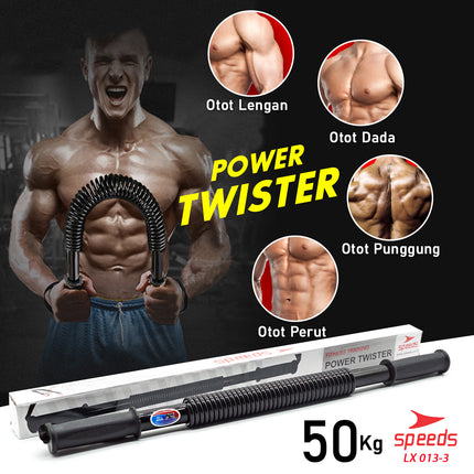 SPEEDS Power Twister Power Bender 50kg alat Fitness Pembentuk Otot Bahu 013-3
