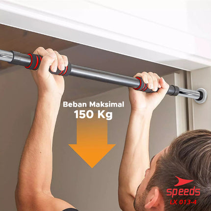 SPEEDS Pull Up Bar atau Door Chinning Bar Untuk pembentukan otot anda 013-4