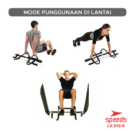 SPEEDS Pull Up Bar/Iron Gym /chin up / Bar Door Alat Fitness Gym di rumah 013-6