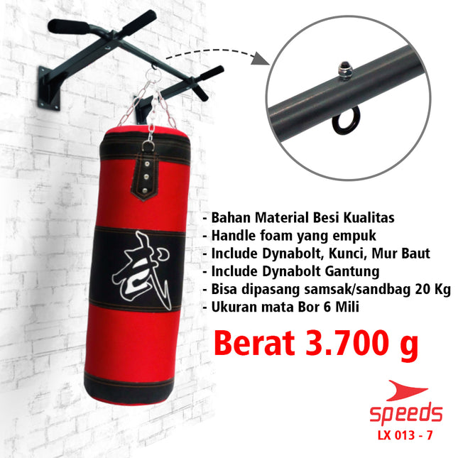 SPEEDS Pull Up Bar/Iron Gym /chin up / Bar Door Alat Fitness 013-7