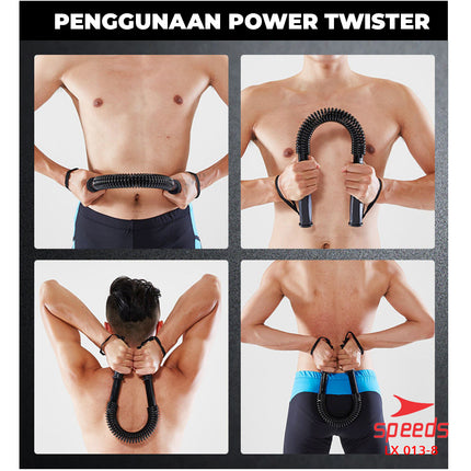 SPEEDS Power Twister 30 Kg Bar Exerciser Power Bender Workout Alat Fitness Olahraga Rumah 013-8