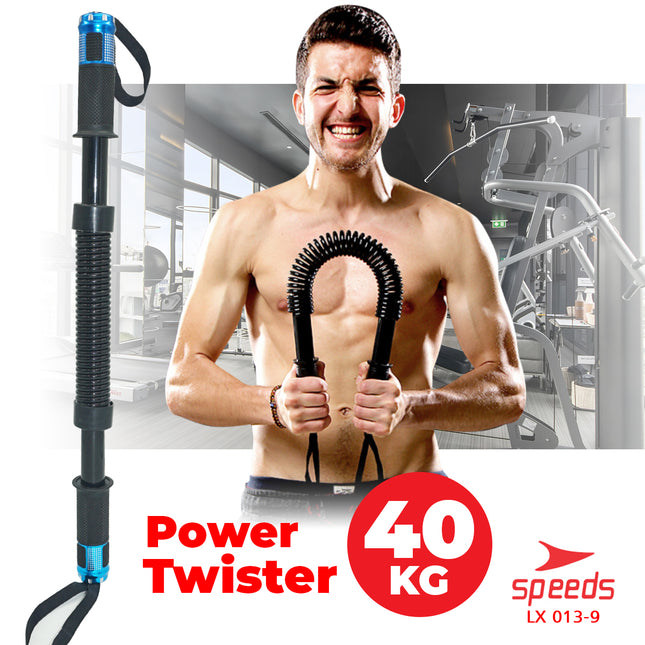 SPEEDS Power Twister 40 Kg Bar Exerciser Power Bender Workout Alat Fitness Olahraga Rumah 013-9