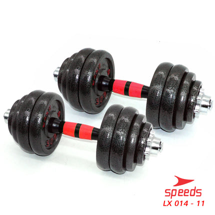 SPEEDS Dumbel Barbel Set 30Kg Tiang Angkat Beban Besi Stainless 30 Kg LX 014-11