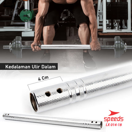 SPEEDS Dumbell Connecting Bar Dumbel Dumble Connector Rods Penyambung Dumbell 014-18