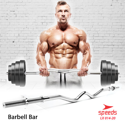 SPEEDS STICK BARBEL 120 cm STICK DUMBELL BAR EZ Curl Bar Stamina Fitness Gym Tongkat Barbel 014-20