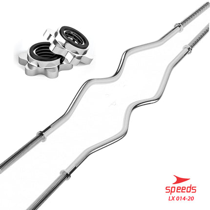 SPEEDS STICK BARBEL 120 cm STICK DUMBELL BAR EZ Curl Bar Stamina Fitness Gym Tongkat Barbel 014-20