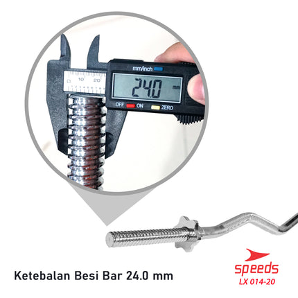 SPEEDS STICK BARBEL 120 cm STICK DUMBELL BAR EZ Curl Bar Stamina Fitness Gym Tongkat Barbel 014-20