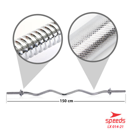 SPEEDS STICK BARBEL 150 cm STICK DUMBELL BAR EZ Curl Bar Stamina Fitness Gym Tongkat Barbel 014-21