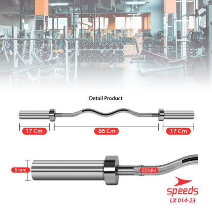 SPEEDS Stick Barbell 120 cm 014-23