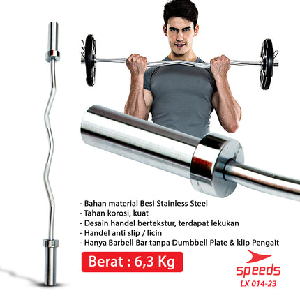 SPEEDS Stick Barbell 120 cm 014-23