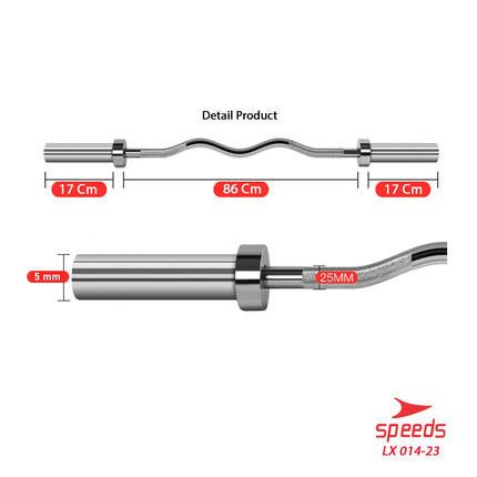 SPEEDS Stick Barbell 120 cm 014-23