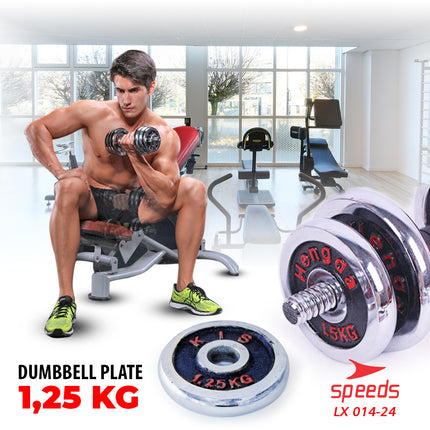 SPEEDS Plate Dumbell Plate Barbel 1,25 kg Diameter 3 cm Dumbell Plate Barbel Plate 014-24