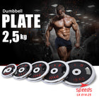 SPEEDS Plate Dumbell Plate Barbel 2,5 kg Diameter 3 cm Dumbell Plate Barbel Plate 014-25