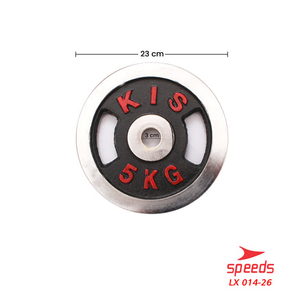 SPEEDS Plate Dumbell Plate Barbel 5 kg Diameter 3 cm Dumbell Plate Barbel Plate 014-26