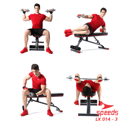 SPEEDS Barbell Dumbell Set Max Tiang Angkat Beban Fitness 15kg 014-3
