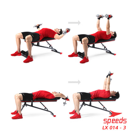 SPEEDS Barbell Dumbell Set Max Tiang Angkat Beban Fitness 15kg 014-3