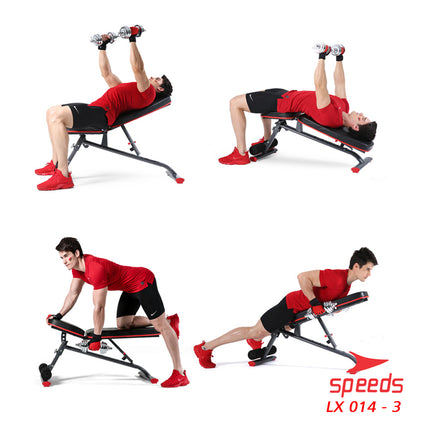 SPEEDS Barbell Dumbell Set Max Tiang Angkat Beban Fitness 15kg 014-3