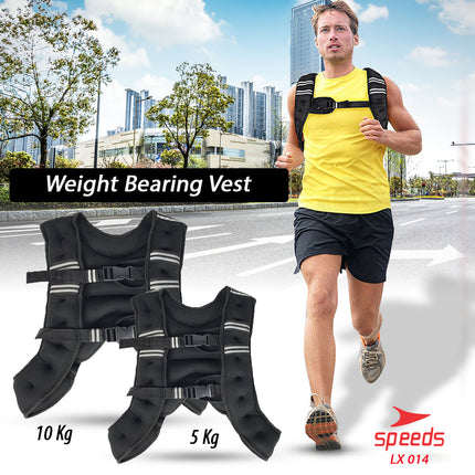 SPEEDS Weighted Vest Rompi Pemberat Beban 5 kg Jacket Adjustable Weight Jacket Bending 014-36