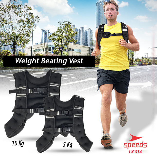 SPEEDS Weighted Vest Rompi Pemberat Beban 5 kg Jacket Adjustable Weight Jacket Bending 014-36